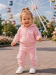 Костюм для девочки Miu Miu с бантиками Kiddo пудровый 80 см - изображение 1