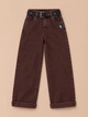Джинси Baggy з ременем Kiddo Шоколад розмір 134 (KIDDO-CB7C596EC1CD45958594C9859384EBCE) - зображення 3