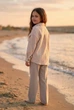 Сорочка муслінова «Natural Beige» Kiddo Бежевий розмір 110 (KIDDO-22C11329526C4340ABE50498BCB331BC) - зображення 2