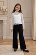 Гольф для дівчинки Lace Cloud Kiddo білий 140 см - зображення 1