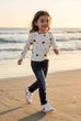 Кофта в рубчик Kiddo молочный 86 см - изображение 1