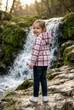 Сорочка фліс в клітинку з капюшоном для дівчинки (рожева) Kiddo Рожевий розмір 92 (KIDDO-8B768F203CE04565A3579A4097F5F85D) - зображення 2