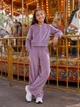 Костюм велюровий Velvet Palazzo Trend Kiddo лавандово-фиолетовый 134 см - изображение 1