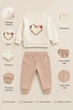 Костюм теплый Lovely Heart Kiddo пудровый 86 см - изображение 3