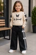 Комплект-двойка детский «Be Yourself» Kiddo бежевый с черным 98 см - изображение 1