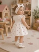 Платье «Amore» с повязкой Kiddo белый 68 см - изображение 2