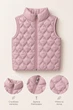 Жилетка стеганая Soft Kids Kiddo пудровый 92 см - изображение 3