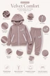 Костюм спортивный «Line» Kiddo лиловый 92 см - изображение 3