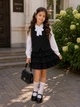 Костюм для девочки «Shine School» Kiddo черный 146 см - изображение 1