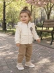 Костюм теплый Flower Ruffle Kiddo бежевый 80 см - изображение 1