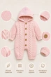 Комбинезон вязаный Little Cozy Kiddo розовый 74 см - изображение 3