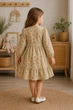 Платье из микровельвета Little Rose Kiddo кофейный 104 см - изображение 2