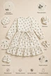 Платье из микровельвета Little Rose Kiddo светлый бежевый 110 см - изображение 3