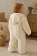 Комбинезон теплый вязаный Little Bear Kiddo молочный 74 см - изображение 2