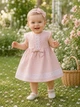 Платье льняное Lily с повязкой Kiddo пудровый 74 см - изображение 1