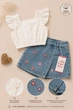 Комплект Daisy Denim Kiddo белый 104 см - изображение 3