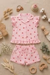 Комплект летний из муслина “Sweet Heart” Kiddo розовый 98 см - изображение 3