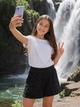 Шорты для девочки с камешками Kiddo черный 152 см - изображение 2