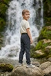 Штаны детские классические темно-серые с эластичным поясом Kiddo темный серый 122 см - изображение 2