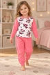 Пижама для девочки Cotton Love Kiddo розовый 98 см - изображение 1