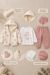 Комплект-тройка теплый «Little Love» Kiddo пудровый 86 см - изображение 3