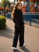 Костюм велюровий Velvet Palazzo Trend Kiddo шоколадный 128 см - изображение 2
