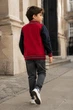 Бомбер для мальчика College Kiddo красный 122 см - изображение 2