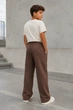 Штаны широкие коттоновые «Brooklyn Wide» Kiddo шоколадный 116 см - изображение 2