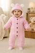 Комбинезон теплый вязаный Little Bear Kiddo розовый 74 см - изображение 1