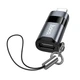 Перехідник HOCO UA36B C male to USB female OTG transparent adapter Black - зображення 3