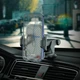 Автотримач для телефона HOCO CA76 Touareg one-touch center console car holder Black - изображение 7