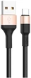 USB Кабель Hoco X26 Xpress USB-A to Type-C 2A 1m Black/Gold - изображение 1