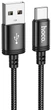 USB Кабель Hoco X89 Wind USB-A to Type-C 3A 1m Black - зображення 1