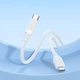 Кабель BOROFONE BX115 Lotto 60W silicone charging data cable C to C White - зображення 4