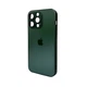Чохол для смартфона AG Glass Matt Frame Color Logo for Apple iPhone 15 Pro Max Cangling Green - изображение 1