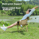 Складной портативный пляжный стул CAMEL Outdoor Kids Moon Chair для пикника, рыбалки, кемпинга и рисования, цвет хаки. - изображение 6