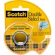 Двусторонняя клейкая лента 3M Scotch, легко отрывается, прозрачная, канцелярские товары, 19 мм × 5,08 м, с резаком. - изображение 2