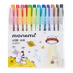 Набор акварельных ручек Monami Super Pastel на водной основе, контурные ручки для практики рисования, ведения дневника, раскрашивания, 0,724 цвета, 04045Z24. - изображение 4