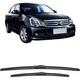 Склоочисники Paisu 12-19 для Nissan Classic Sylphy, оригінальні заводські гумові смужки без кісток, безшумні щітки склоочисників, 22+17 - изображение 1