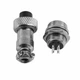 Авиационный разъем GX12 4-pin (штекер + гнездо), интерфейсный приборный коннектор циллиндрический, 4 контактов, 12мм, мама-папа - изображение 2