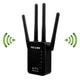 Репитер WiFi PIX-LINK LV WR09 300 Мбит/с с 4 антеннами для усиления интернет сигнала Черный компактный усилитель для больших помещений 9.5x6.3 см - изображение 1
