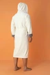 Мужской халат Nusa 1525 с капюшоном кремовый L/XL - изображение 4