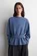 Джемпер жіночий COS belt-detail merino wool jumper 1317124001 S Синій - изображение 1