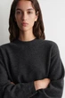 Джемпер жіночий COS belt-detail merino wool jumper 1317124002 XS Графітовий - изображение 5