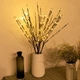 Світлодіодна декоративна гілка 70 см на батарейках Branch Lights 20 LED Warm White - изображение 4