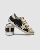 Жіночі кросівки повсякденні Golden Goose Super-Star in black glitter with cream star and suede inserts 37 (23,5 см) Бежевий - зображення 8