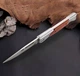 Нож складной туристический маленький раскладной карманный ножик из нержавеющей стали для рыбалки похода охоты кемпинга активного отдыха AK-47 Silver - изображение 6
