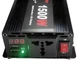 Инвертор UKC 1500 Вт КПД 90% 12V-220V Чистая синусоида активное охлаждение - изображение 3