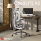 Fotel biurowy ergonomiczny Sihoo DORO C300 LITE V2 White (4820216980127) - obraz 5