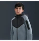 Детская толстовка Nike Sportswear Tech Fleece Grey/Black L рост 152 см Черная HV5867-060 - изображение 5